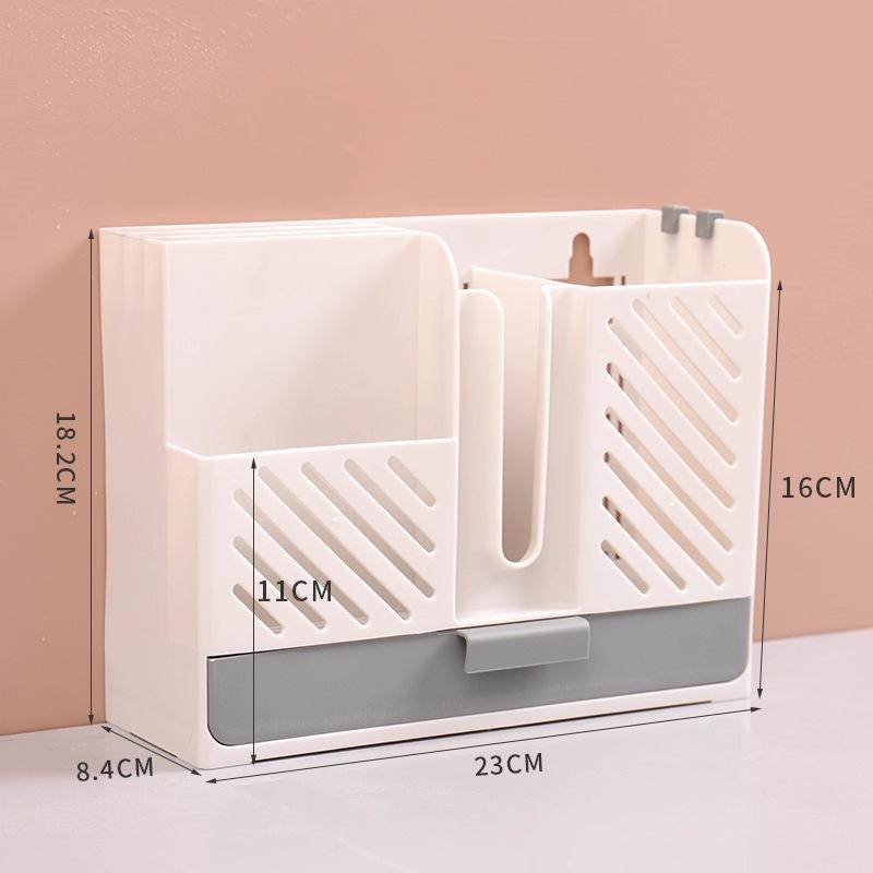 Wall-mounted Chopstick Storage BoxDraining Chopstick Cage Household Kitchen Non-drilling Storage Rack