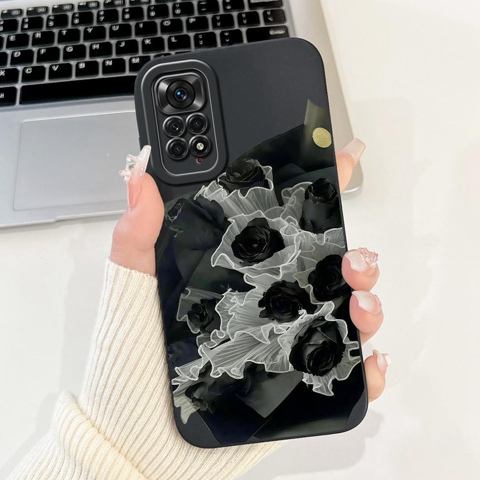 6.67'' Global For Redmi Note 11 Pro Case Silicone Fashion Luxury Cute Cat Painted Shockproof Phone Case For Redmi Note 11 Pro 5G