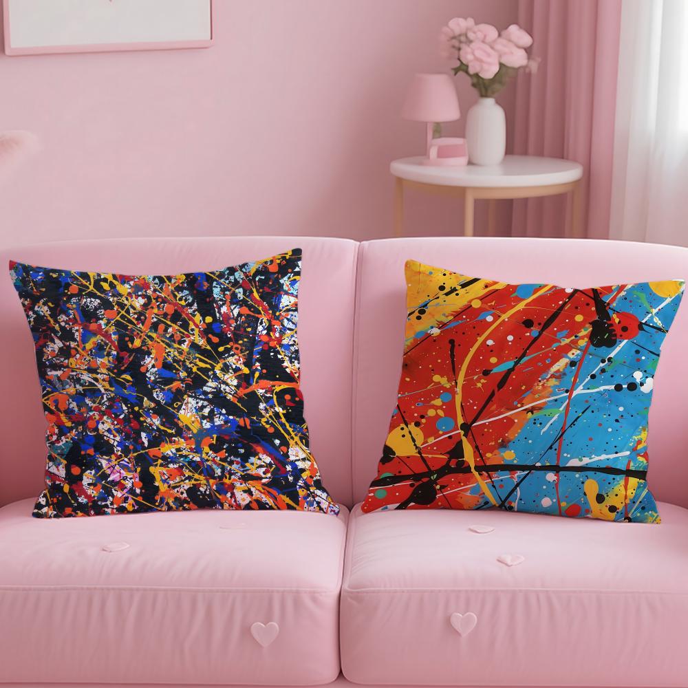 Klassiker Jackson Pollock Kissenbezug Weich & Leicht zu Waschen – Vielseitig für Sofa, Bett, Reisen und Büro