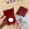 Wooden Coin Storage Box Display Case Commemorative Coin Protection Box Coin Holder for Commemorative Coins Silver Coins Medals
