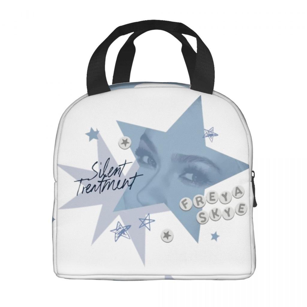 Freya Skye Singer Thermoisolierte Lunchtasche für das Büro Tragbare Lebensmittelbehältertaschen Kühlboxen Thermoisolierte Lunchboxen