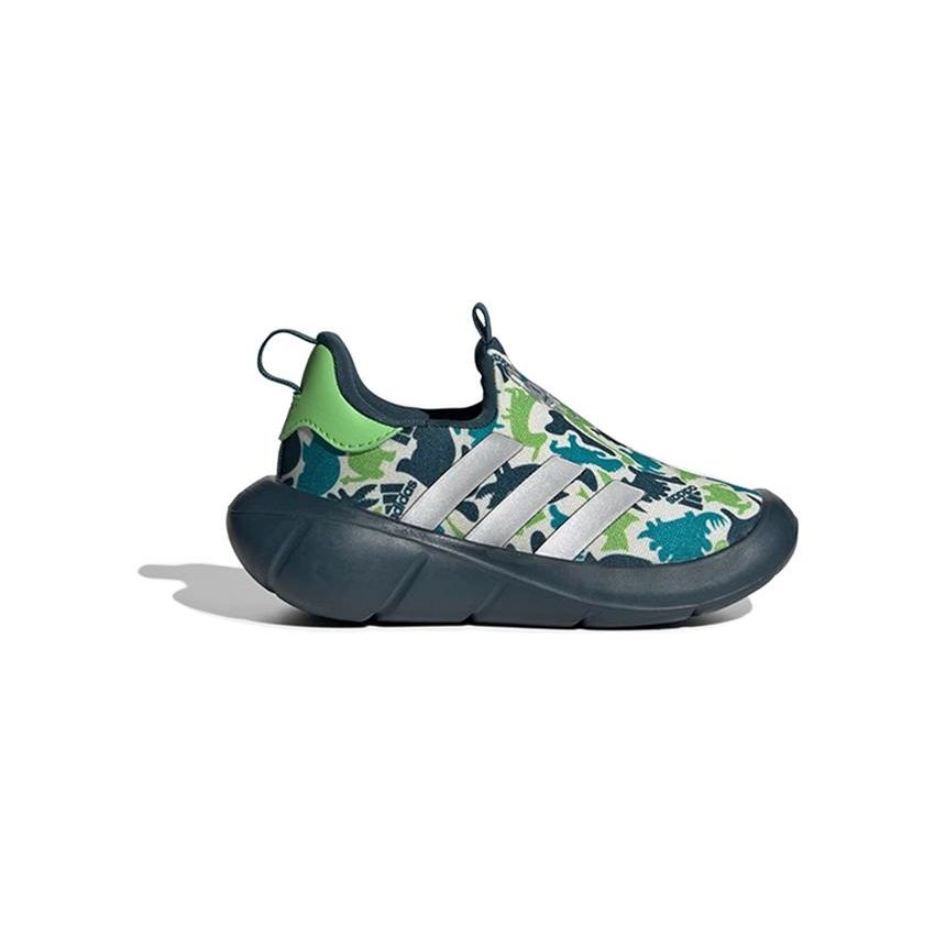 adidas Monofit Grey Silver Metallic Semi Lucid Lime (TD) Baby Sneakers Grey-One ID9645
