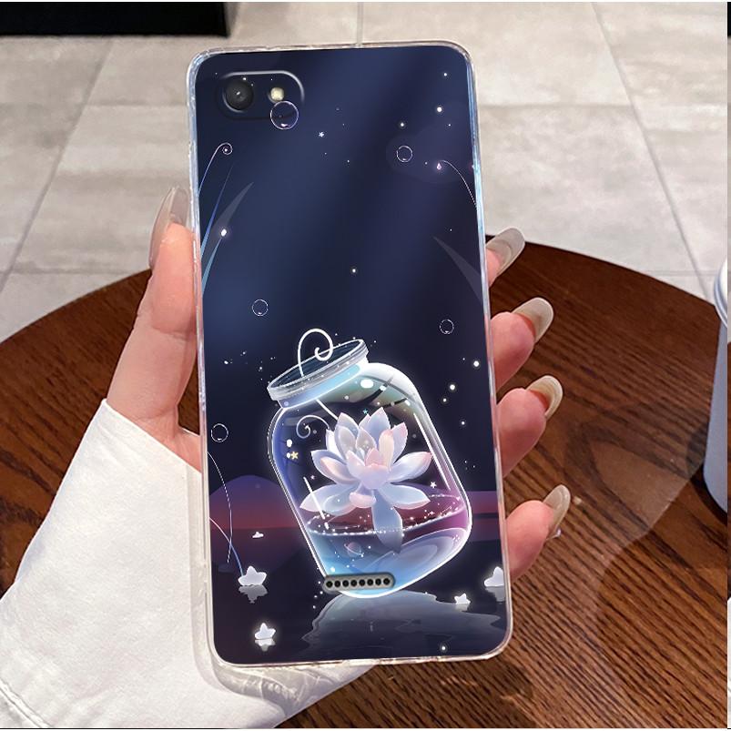 Pour Redmi 6A 6 5A 4A 4X Coque Transparente Luxe Mignon Lapin d'Amour Drôle TPU Silicone Souple Coque de Téléphone Pour Redmi6A Dos Transparent