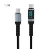 LED Display 100W USB Type C To USB C Cable 0.5/1.5/2m For  IPad Samsung Fast Charging Charger Cable