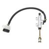 Qiilu Motorcycle Rear Foot Brake Pump Hydraulic Master Cylinder Aluminum Alloy Safe Driving Brake