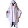 Harsever Dracula Ghost Cosplay Halloween Costume, Ghost Costume, Cosplay Cloak, One-Piece Disguise, Ghost Costume, Jumpsuit, Cute, for Kids, Parents,