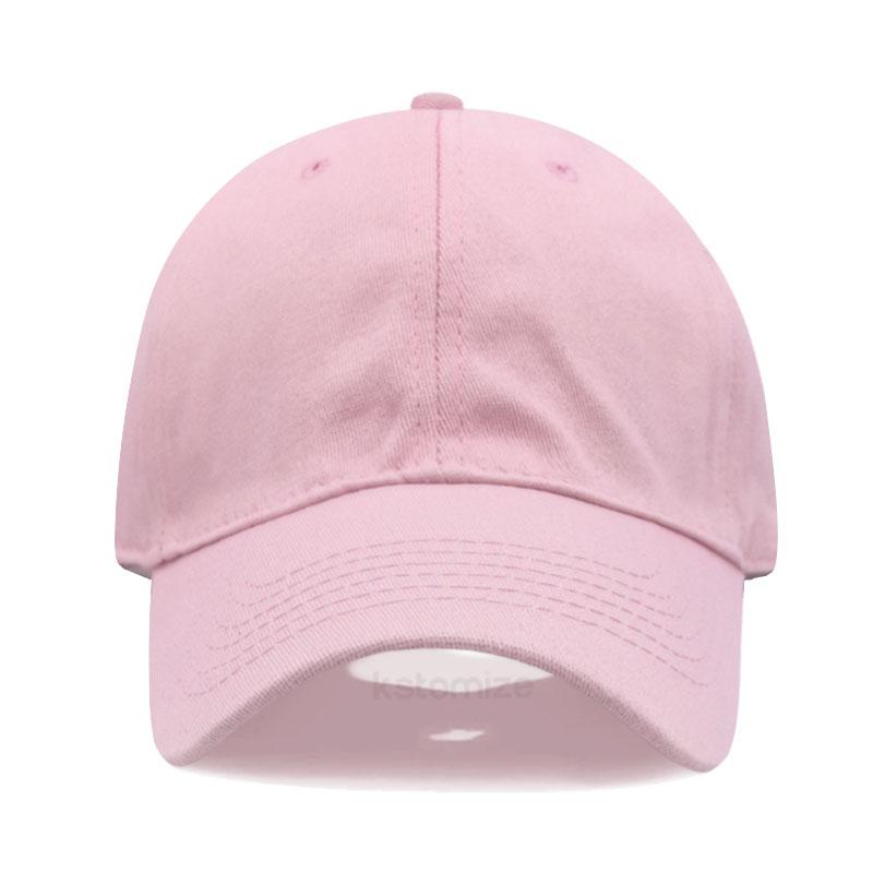 Baseball Cap Women'S Plain Sports Golf Cap For Man Washed Cotton Dad Hat Sun Hats Solid Color Color All-Match Trendy For Daily