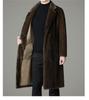 Men's 2025 Reversible Mink Fur Windbreaker Coat - Winter Fashion for Middle-aged