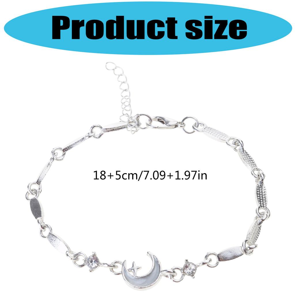 Lichtgewicht Legering Hemelse Armband Polsketting Met Verstelbare Sluiting Schitterend Avondaccessoire Voor Vrouwen