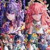 5D Diy Diamond Painting Genshin and Flower Cross Stitch Full Diamond Embroidery Mosaic