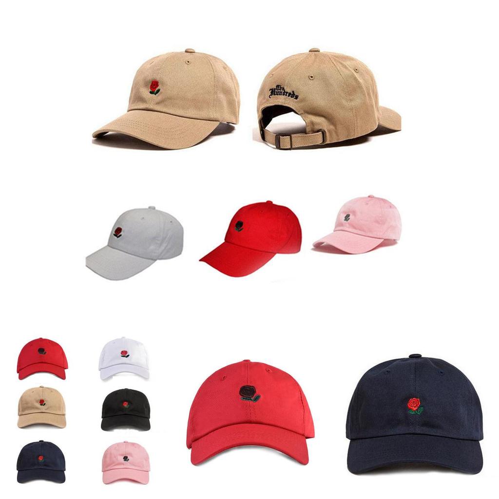 Premium New The Hundreds Dad Hat Flower Rose Embroidered Snapback Baseball Cap