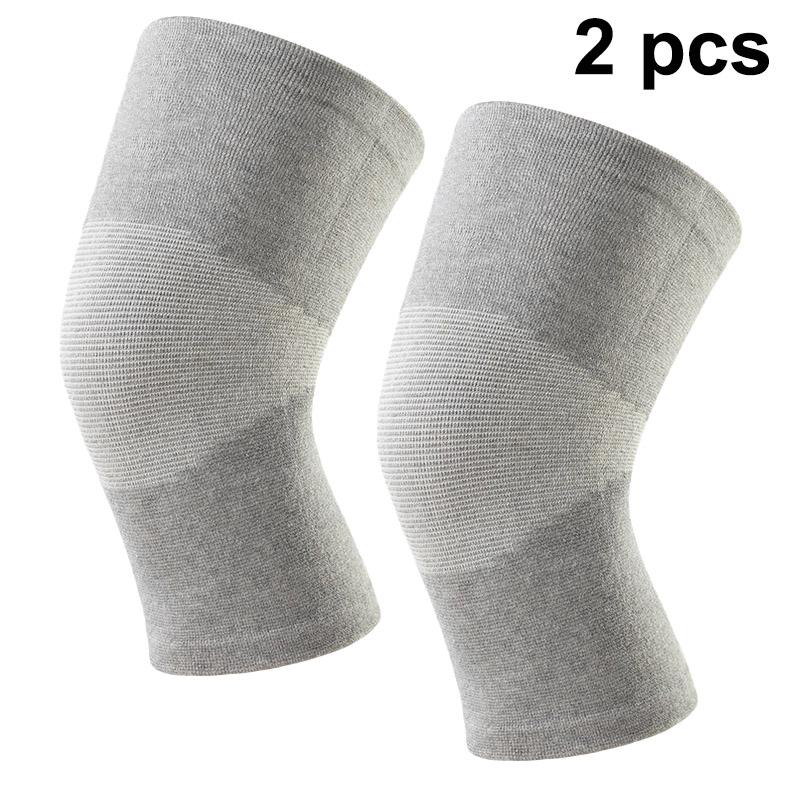 Bamboo Charcoal Knee Warmers For Men Women Breathable Thin Knit Thermal Sleeves Anti Slip Joint Support