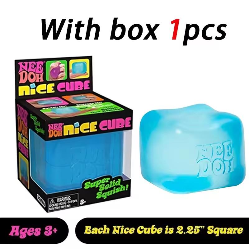 Needoh Newschylling Nice Cube Sensory Toys Anti-Stress Blocks Stress Easing Jigsaw Pressure Relief Souvenir For Kids