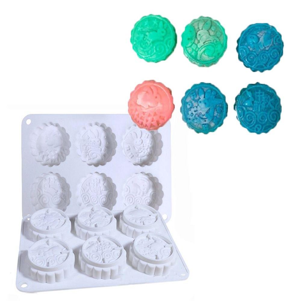 Silicone Cookie Mold Chinese Style Pastry Mold Creative Mung Bean Mold Baking Tool