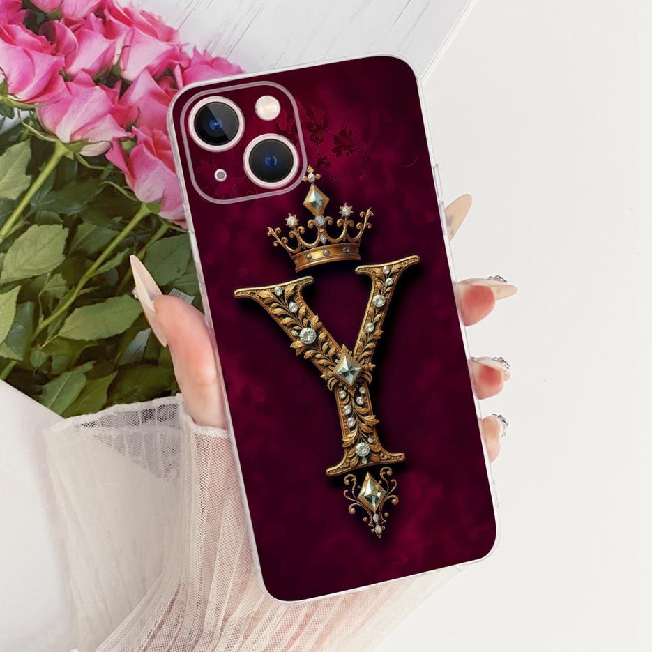 For Apple iPhone 13 Pro Case iPhone13 Mini Luxury Crown Letters Cover Soft Slim Phone Case For iPhone 13 Pro Max iPhone13 Fundas