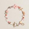 Bracelet Symbole Trèfle Rose Angora