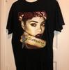 Heren- en Dames-T-shirts RIHANNA DIAMOND WORLD TOUR Zwart Heren Korte Mouw Katoenen T-shirt