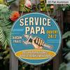 2D Flat Retro Aluminum Wall Decorations In Various Sizes. French Retro "Dad's Repair Service" Themed Wall Hangers Are Ideal for Home Décor and Gifts