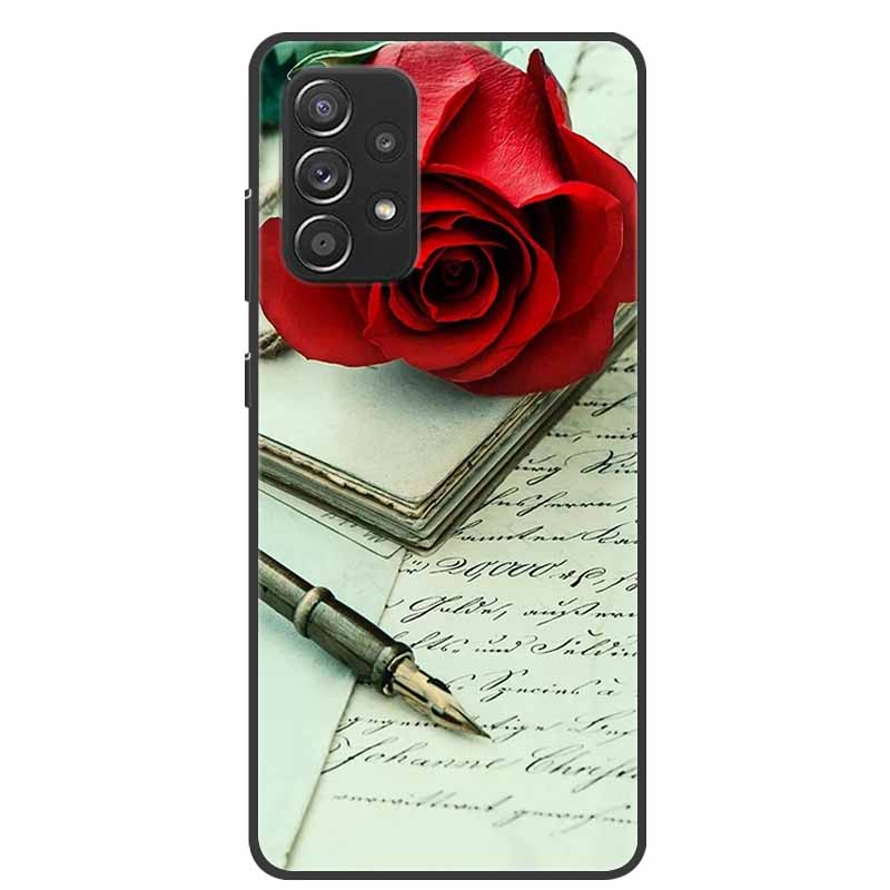 Pro Coque pouzdro Samsung A52s 5G Shockproof Měkký silikonový zadní kryt TPU Pro Samsung Galaxy A52s 5G pouzdro na telefon A52 S Roztomilý kreslený