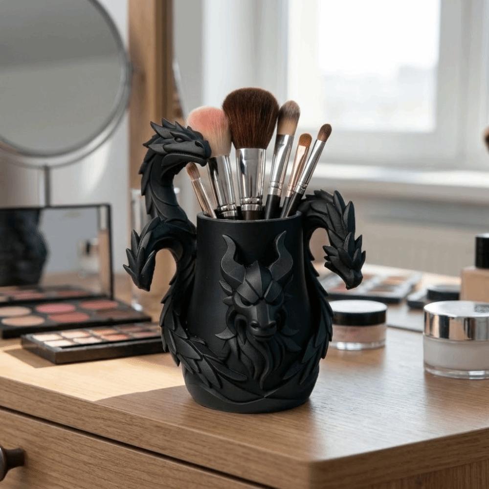 Multi-Functional 3D Printed Dragon Pen Holder Dragon-Shaped Pen Holder  Holidays Gift