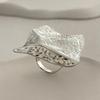 Metal Geometric Rings Fashion Opening Rings Delicate Hand Jewelry Waterproof Rings Alloy Texture Present for Women Girls
