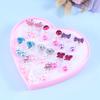 7 Pairs Of Earrings Set Children's Earless Earrings Girls' Playing Ear Clips