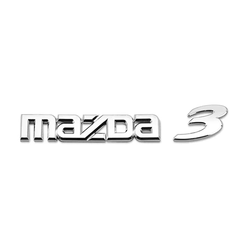 1pcs Car ABS Rear Trunk Emblem Logo Badge Sticker Letter Number Emblem for Mazda 3 5 6 Atenza Axela CX-4 CX-5 323 Accessories