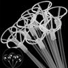 Balloon Stick 10 Pieces Portable Holder Party Balloon Stand With Cups For Men Women Teens Kid Boys Girls Children Wedding