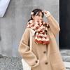 Women's Student Retro Temperament Plaid Scarf Winter Korean Style Versatile Warm Thickened Cute Neck Warmer