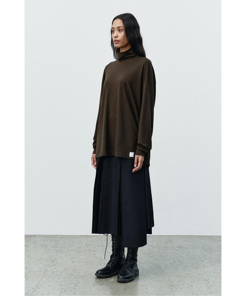 Recorde Unbalanced Pleats Skirt Rqkaa25593Bkx