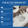 Waterproof Tile & Grout Repair Kit, Bathroom Kitchen Floor Toilet Shower Marble Caulk, Cracked Ceramic Tile Filler