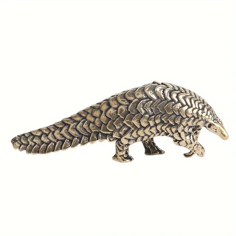 Elegant Brass Pangolin Sculpture Antique Bronze Finish Ideal for Living Room Decor & Gifts Statues Ornament for Home Decor