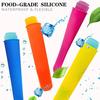 Silicone Popsicle Molds Reusable Ice Pop Molds For Kids DIY Frozen Popsicle Maker Popsicle Tubes with Yogurt Sticks