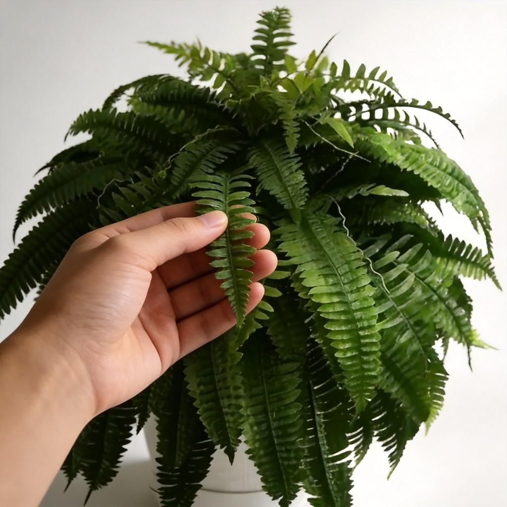 Boston Fern Plant With Silk Leaves For Wedding Decor And Home Garden Enhancements