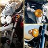 4X Motorcycle Turn Signals Blinker Lights Amber For Honda Shadow Aero 750 VT750C