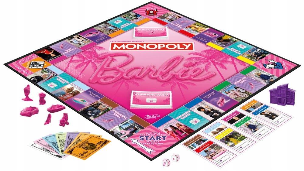 Joc de societate hasbro monopoly monopoly barbie versiunea poloneză g0038 hasbro