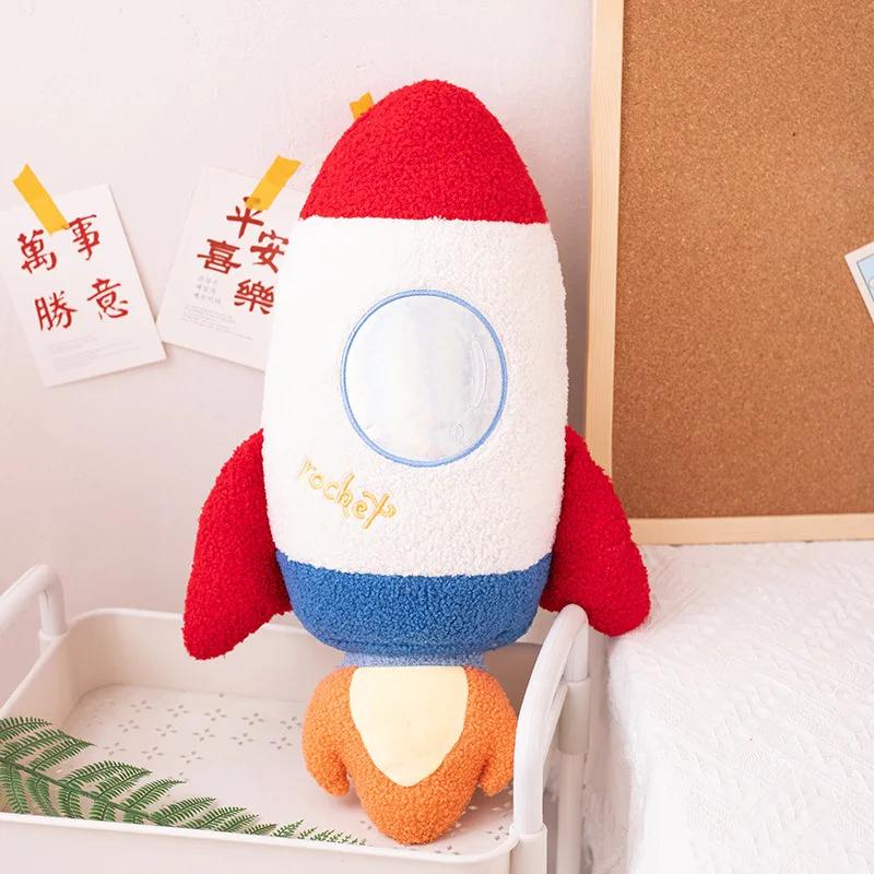 Astronaut Stuffed Plush Toy Squishy Soft Toys Stuffed Plush Rocket Spaceship for Girls Boys Cute Toy Stuffed Pillow for Kids