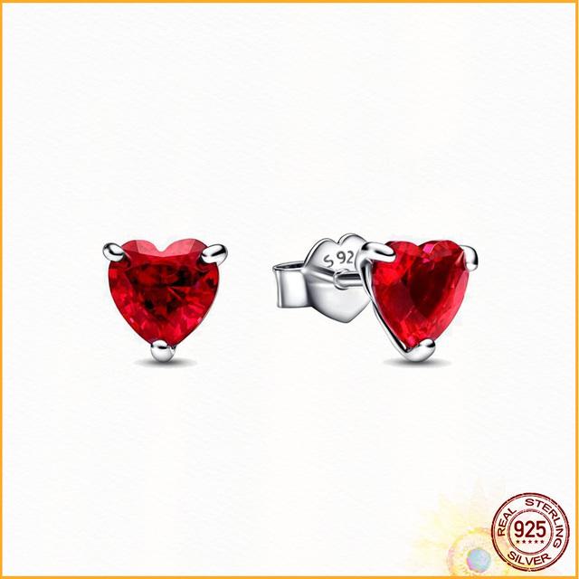 Fonkelende Infinity Heart Stud Fashion Oorbellen 925 Sterling Zilver Vrouwen Mode Boutique Cadeau Jubileum Verjaardagscadeau