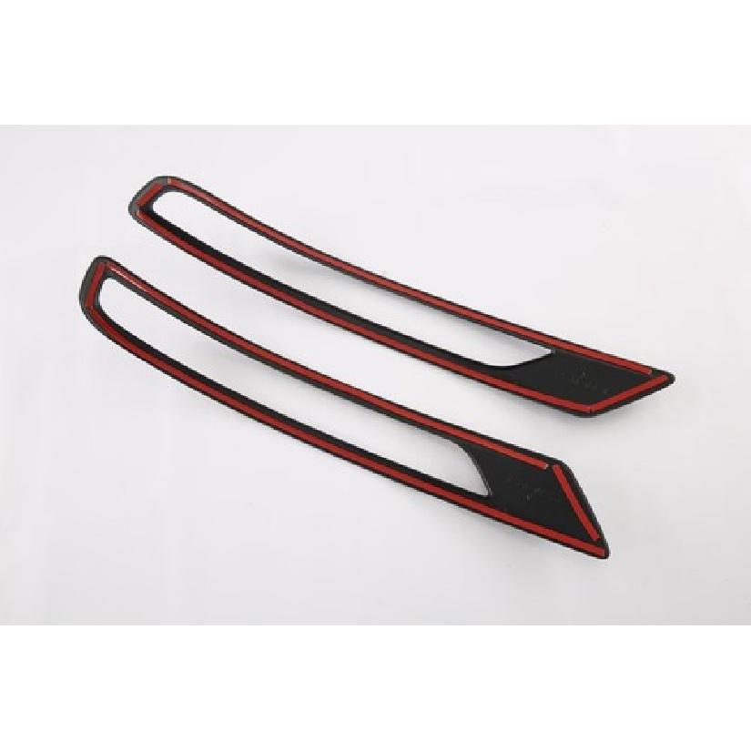 Glossy Black Rear Fog Light Frame Cover Trim For -2025 Mitsubishi Outlander