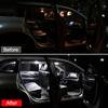 6pcs Car LED Bulbs Interior Dome Lamp Trunk Lights For Citroen C4 Grand Picasso II Mk2 2014 2015 2016 2017 2018