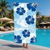 Tropical Hawaiian Hibiscus Microfiber Beach Towel Oversized Extra Large Sand Free Pool Towels Quick Dry Super Absorbent Swim