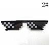 Eyewear Fashion High Quality Personality Goggles Pixel Sunglasses Unisex Portable Lightweight Sunglasses  Jewelry Accessory