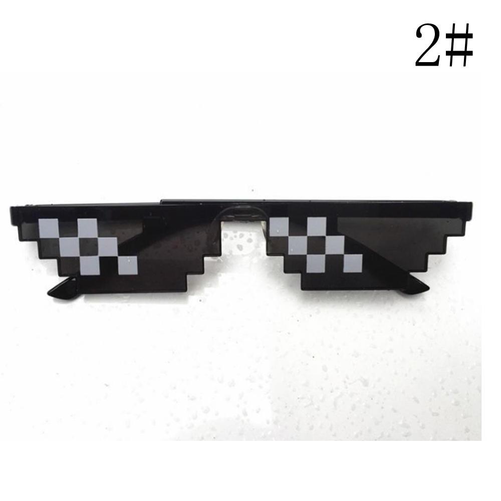 Eyewear Fashion High Quality Personality Goggles Pixel Sunglasses Unisex Portable Lightweight Sunglasses  Jewelry Accessory