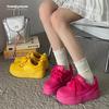 Heiß verkaufte Damen-Skateboard-Schuhe für Frühling/Herbst, modische und trendige Freizeitschuhe mit dicker Sohle, bequeme Sportschuhe