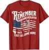 RED Remember Everyone Deployed Red Friday Military Support T-Shirt