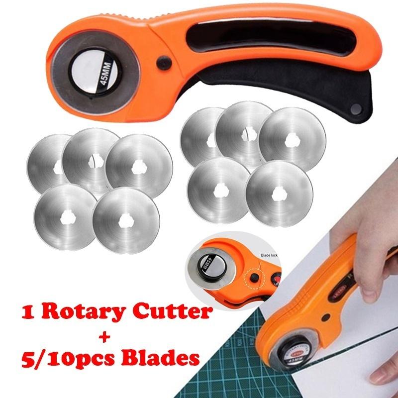 45 mm Rotary Cutter Set Blades Tyg Circular Quilted Leather Cutter Leathercraft Syverktyg