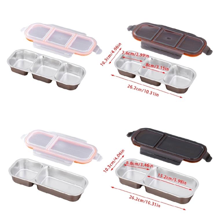 Stainless Insulated Lunch With Removable Dividers  Box Container Container For Daily Use Camping Hiking