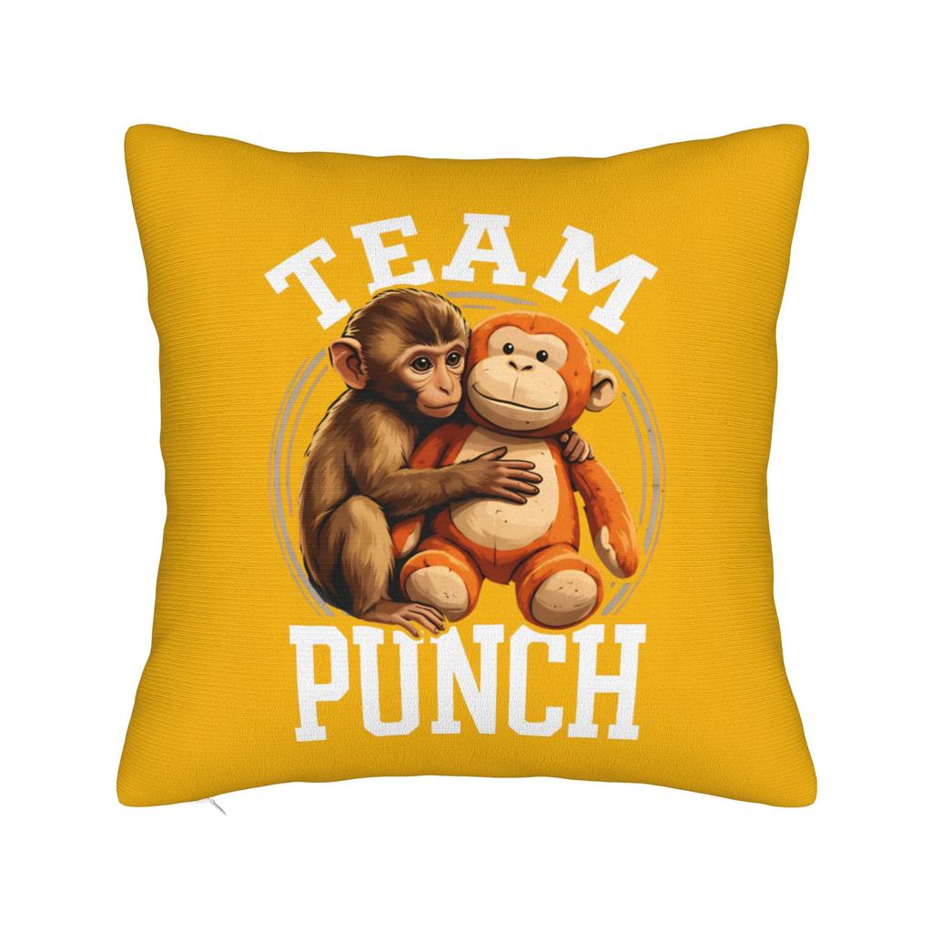 Team Punch Monkey Square Pillow Cases Cushion Covers Creative Polyester Decor Pillowcover for Sofa cm