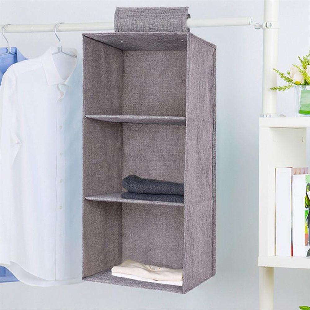 Foldable Cotton Drawer Space Saver Storage Pouch Hanging Clothes Organizer Wardrobe Storage Bags