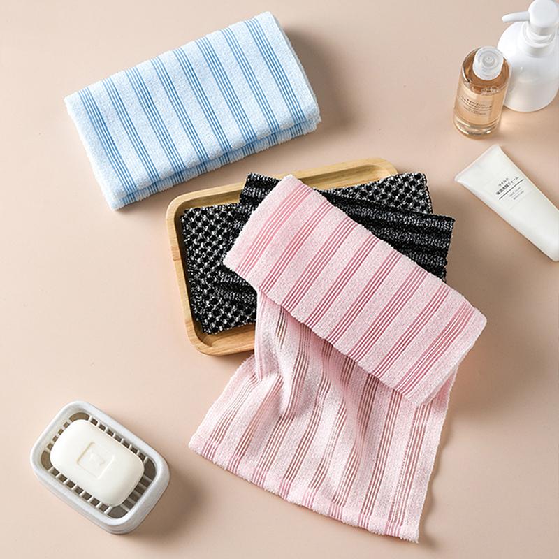 Japanese Rubbing Washcloth Bath Nylon Towel Brush For Back Towels Exfoliating Scrub Shower Sponge Body Bathroom Accessories